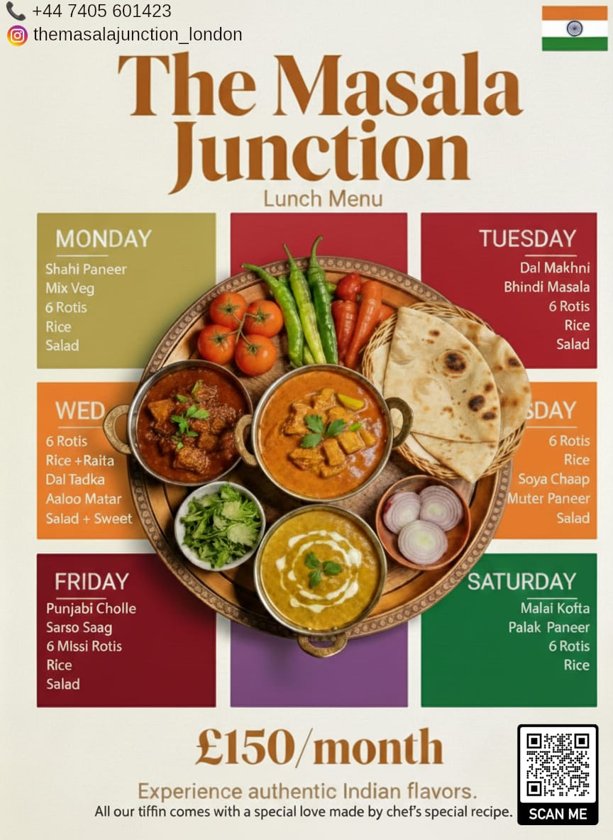 Weekly Tiffin Menu